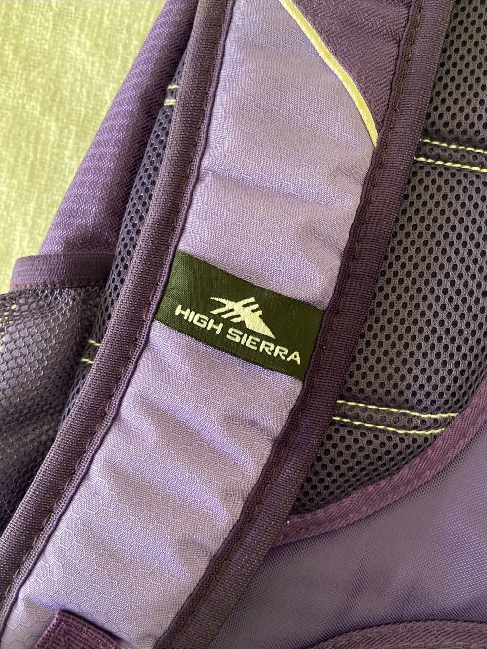 NWT High Sierra Backpack Purple and White Standard Size OS - Picture 6 of 15